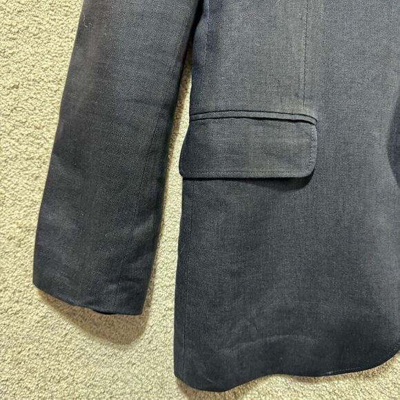 J. Crew Blazer Suit Jacket Men's 42R Blue Three Button Single Breasted Notch - Picture 4 of 12
